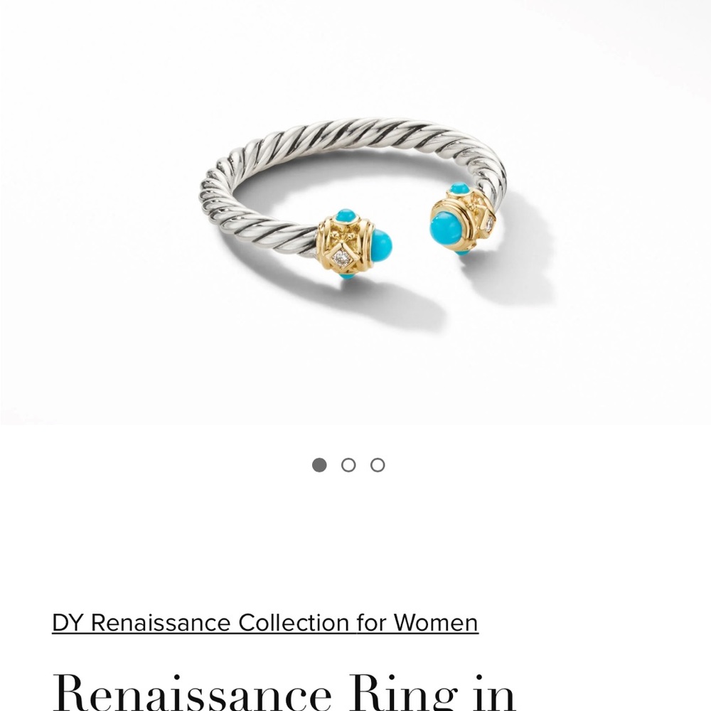 David Yurman 8 1/2 ring turquoise